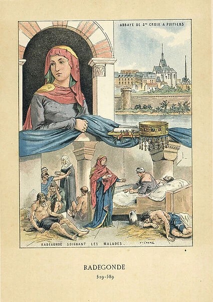 radegonde 19de eeuwse prent