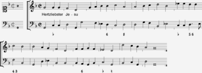 herzliebster mit b.c. transcribed