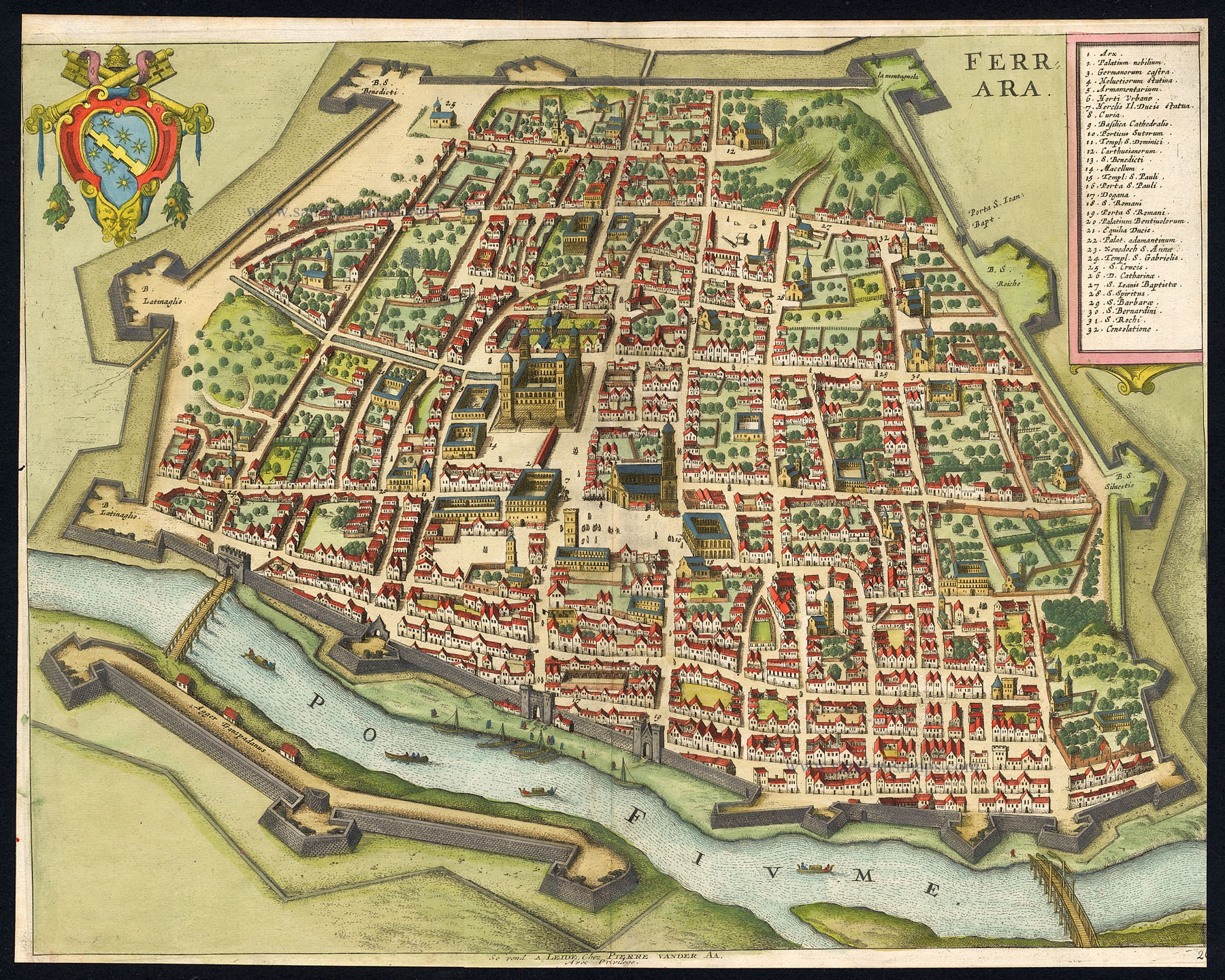 map of ferrara