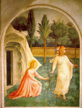 Fra Angelico: Noli me tangere, fresco in het Museo di San Marco