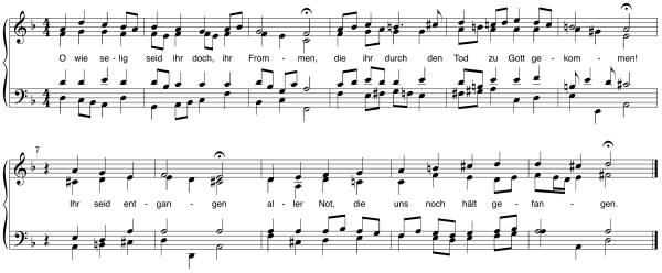 o wie selig - Bach - Schemelli